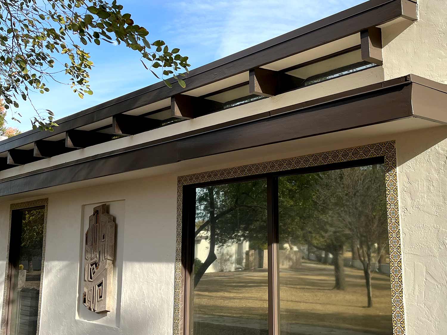 Peeling Fascia AFTER Repairs, Transforming a Mid-Century Modern Gem by Pierce-Frank: Home Painting Case Study