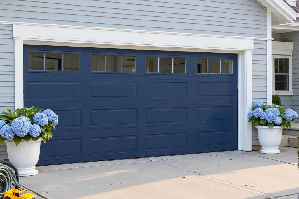 Gray House with Navy Blue Garage Door and White Trim, garage door colors, garage door paint ideas, modern garage door colors, garage door color schemes, best garage door colors, curb appeal, garage door painting ideas, Garage Door Colors, Garage Door Hues, Garage Door Shades, Garage Door Tints, Garage Door Paint Ideas, Garage Door Coating Concepts, Garage Door Finishing Suggestions, Garage Door Color Inspirations, Modern Garage Door Colors, Contemporary Garage Door Hues, Trendy Garage Door Shades, Current Garage Door Colors, Garage Door Color Schemes, Garage Door Color Combinations, Garage Door Color Palettes, Garage Door Color Arrangements, Best Garage Door Colors, Top Garage Door Hues, Ideal Garage Door Shades, Recommended Garage Door Colors, Curb Appeal, Exterior Charm, Street Appeal, Home Aesthetics, Garage Door Painting Ideas, Garage Door Painting Concepts, Garage Door Painting Inspirations, Garage Door Painting Suggestions