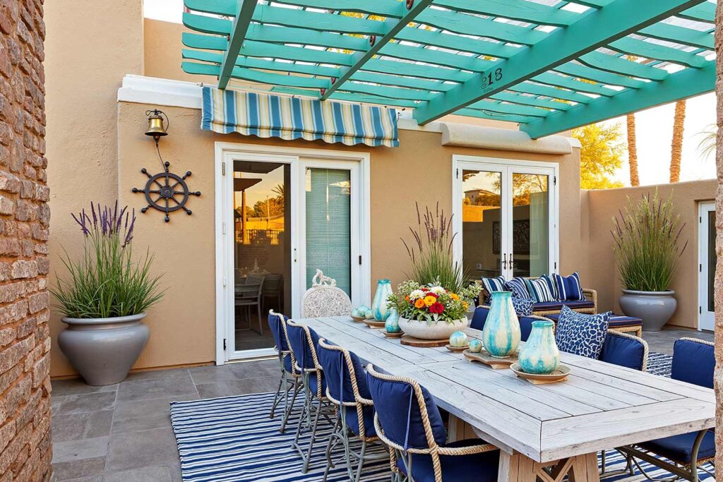 Scottsdale Neighborhood Backyard Patio with Nautical Charm, coastal decor Phoenix, Maritime design Scottsdale, Seaside decor Arcadia, Ocean-inspired design near me, Beach-style decorating nearby, Coastal interior design painter, Shoreline aesthetics and painting, Painting Oceanfront style, Coastal home design, Maritime home decor, Seaside-inspired design, nautical decor, Maritime theme, Sailor style, Ship-inspired design, Navy design, Maritime motif, Seafaring style, Marine decor, Boating-inspired design, Harbor style, Maritime aesthetic, beach house decor, Oceanfront home style, Seaside home design, Coastal living decor, Beach cottage style, Shoreline home design, Coastal retreat decor, Beach-inspired home, Seaside living style, Ocean house design, Beach bungalow decor, Related Long-tail Keywords: , How to create coastal style at home, Beach house paint colors, Coastal color schemes for homes, Maritime-inspired room designs, Beach house interior paint ideas, Coastal exterior paint combinations, Nautical color palettes for homes, Beach-inspired home makeover, Coastal paint colors for desert homes, Maritime design for modern homes