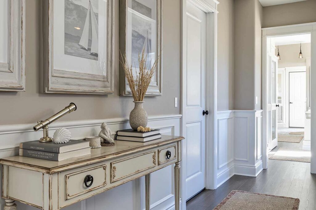 Seaside Hallway with Weathered Taupe Walls and Pearl White Trim, coastal decor Phoenix, Maritime design Scottsdale, Seaside decor Arcadia, Ocean-inspired design near me, Beach-style decorating nearby, Coastal interior design painter, Shoreline aesthetics and painting, Painting Oceanfront style, Coastal home design, Maritime home decor, Seaside-inspired design, nautical decor, Maritime theme, Sailor style, Ship-inspired design, Navy design, Maritime motif, Seafaring style, Marine decor, Boating-inspired design, Harbor style, Maritime aesthetic, beach house decor, Oceanfront home style, Seaside home design, Coastal living decor, Beach cottage style, Shoreline home design, Coastal retreat decor, Beach-inspired home, Seaside living style, Ocean house design, Beach bungalow decor, Related Long-tail Keywords: , How to create coastal style at home, Beach house paint colors, Coastal color schemes for homes, Maritime-inspired room designs, Beach house interior paint ideas, Coastal exterior paint combinations, Nautical color palettes for homes, Beach-inspired home makeover, Coastal paint colors for desert homes, Maritime design for modern homes