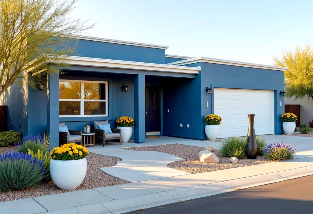 Modern Suburban Home with Cool Blue Walls and Crisp White Trim, Outdoor home painting, exterior house painting, Home exterior painting, Outside house painting, External home painting, House exterior painting, Residential exterior painting, Facade painting, Exterior wall painting, Outdoor color schemes, External house color concepts, Outside painting inspiration, Home exterior color suggestions, Outdoor paint design concepts, External color combinations, House facade color ideas, Residential exterior colors, Street view attractiveness, Home exterior aesthetics, Outside home appearance, External home charm, Property visual appeal, Front-facing attractiveness, Home facade enhancement, First impression enhancement, Home color inspiration, Residential paint concepts, House color motivation, Home exterior design ideas, Painting design stimulus, Residential color concepts, Home exterior vision, Property painting concepts