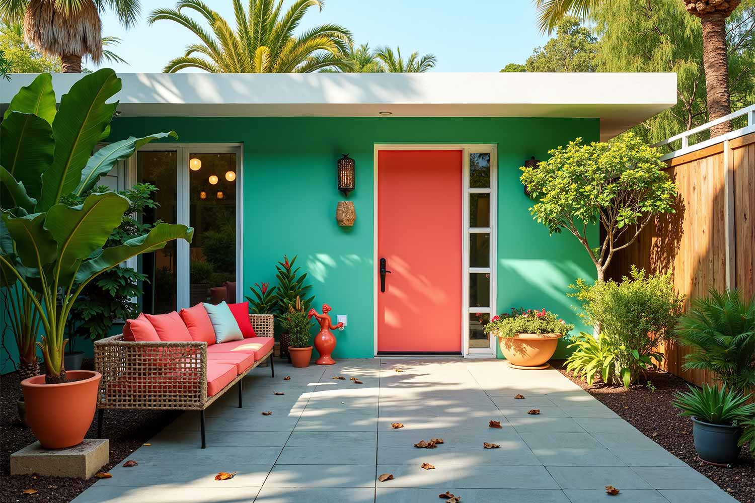 Vibrant Urban Guest House Oasis With Mint Green Facade And Coral Door, Outdoor home painting, exterior house painting, Home exterior painting, Outside house painting, External home painting, House exterior painting, Residential exterior painting, Facade painting, Exterior wall painting, Outdoor color schemes, External house color concepts, Outside painting inspiration, Home exterior color suggestions, Outdoor paint design concepts, External color combinations, House facade color ideas, Residential exterior colors, Street view attractiveness, Home exterior aesthetics, Outside home appearance, External home charm, Property visual appeal, Front-facing attractiveness, Home facade enhancement, First impression enhancement, Home color inspiration, Residential paint concepts, House color motivation, Home exterior design ideas, Painting design stimulus, Residential color concepts, Home exterior vision, Property painting concepts